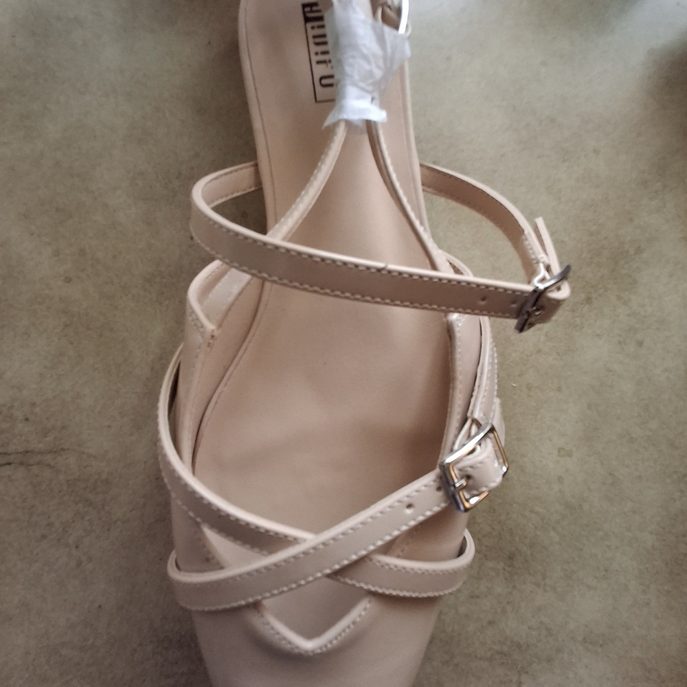 Chic Nude Strappy Heels